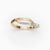 Golden Sunset Round diamond Ring